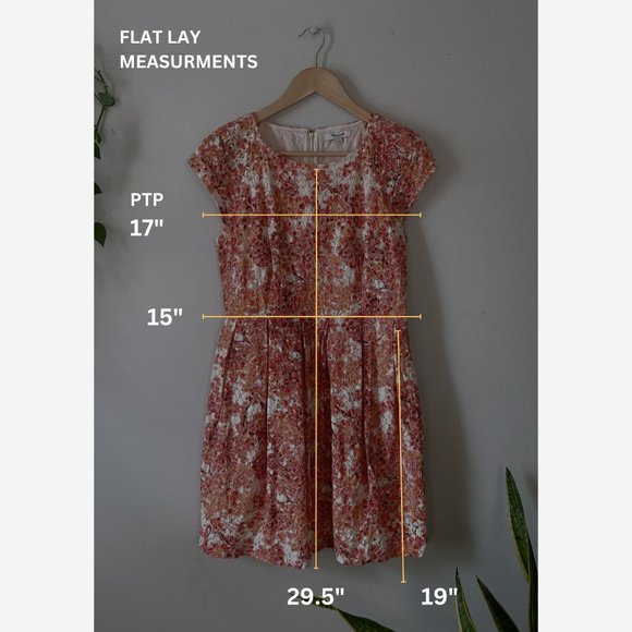 Madewell Watercolor Painted Lace Bloom Dress Size 6 - Picture 10 of 10